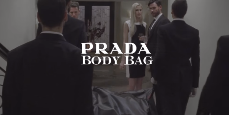 Prada coffin bag hot sale