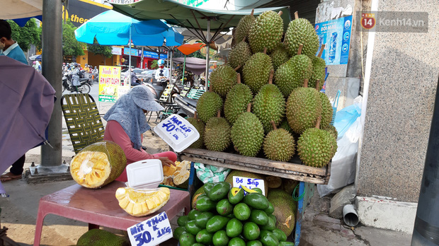 Sầu riêng bao ăn chất đống khắp vỉa hè Sài Gòn với giá siêu rẻ chỉ 50.000 đồng/kg: Gặp hạn mặn nên bán được đồng nào hay đồng đó! - Ảnh 4. Sầu riêng bao ăn chất đống khắp vỉa hè Sài Gòn với giá siêu rẻ chỉ 50.000 đồng/kg: Gặp hạn mặn nên bán được đồng nào hay đồng đó! - Ảnh 4.