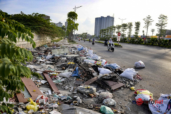  Hà Nội: Đại lộ nghìn tỷ vừa thông xe biến thành các bãi rác rùng mình  - Ảnh 7.