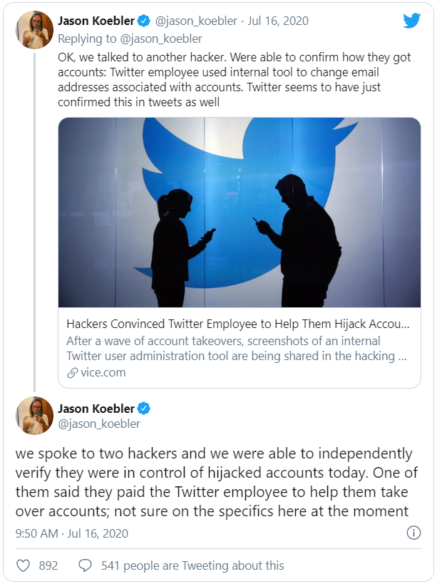 Có thể chính nhân viên của Twitter hoặc công cụ của Twitter đã tham gia vào vụ hack lịch sử vừa xảy ra - Ảnh 3. Có thể chính nhân viên của Twitter hoặc công cụ của Twitter đã tham gia vào vụ hack lịch sử vừa xảy ra - Ảnh 3.