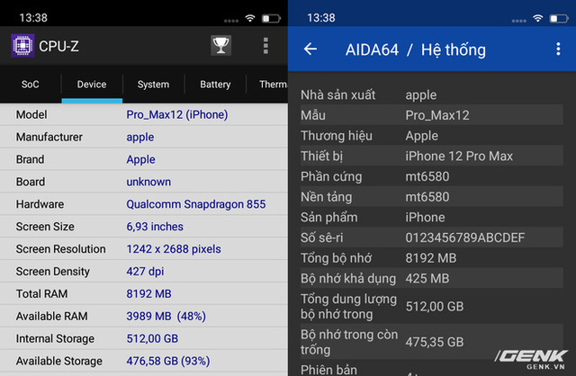  Cảnh giác với iPhone 12 Pro Max hàng nhái chạy Android, giá 2.5 triệu đồng tại Việt Nam  - Ảnh 12.