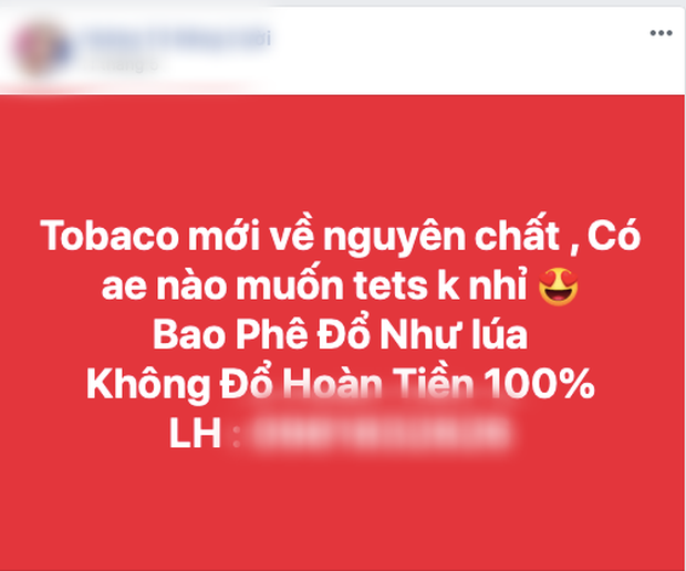 Phóng sự: Thuốc lá “phê hơn cỏ Mỹ, 3 hơi lên 9 tầng mây” được rao bán công khai, giao hàng tận nơi - Ảnh 2.