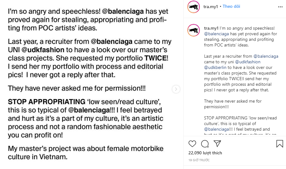 Graduate fashion designer accuses Balenciaga of stealing and  appropriation  9Style