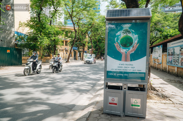 Thùng rác công nghệ với tấm pin mặt trời trên đường phố Hà Nội: Truyền cảm hứng bảo vệ môi trường đến người dân - Ảnh 5.