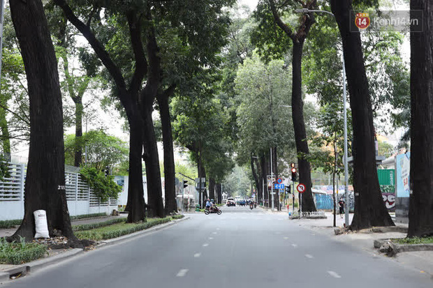 Chùm ảnh: Phố xá Sài Gòn vắng lặng và yên bình ngày đầu năm, nhiều phụ nữ diện áo dài tươi cười dạo phố - Ảnh 5.