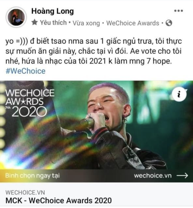 Cổng bình chọn WeChoice Awards 2020 vừa mở, dân tình đã kêu gọi vote ào ào tưng bừng trên MXH - Ảnh 14.
