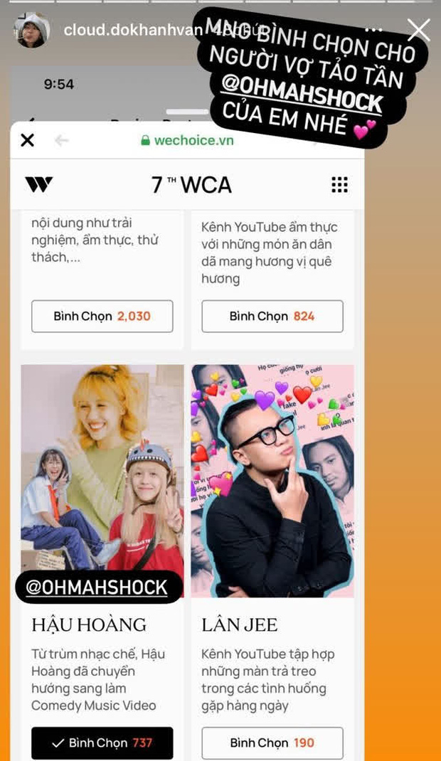 Cổng bình chọn WeChoice Awards 2020 vừa mở, dân tình đã kêu gọi vote ào ào tưng bừng trên MXH - Ảnh 5.