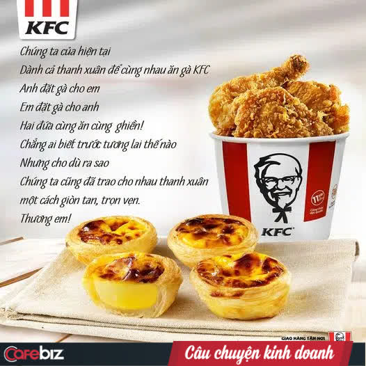 Nổi như gà rán KFC cũng ăn theo drama Sơn Tùng – Thiều Bảo Trâm chia tay: Chế bài tự sự “Thương em” để đăng quảng cáo trên fanpage chính thức - Ảnh 1.