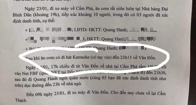  Quảng Ninh lên tiếng về thông tin 1 ca bệnh đi hát karaoke có tay vịn gây xôn xao  - Ảnh 1.