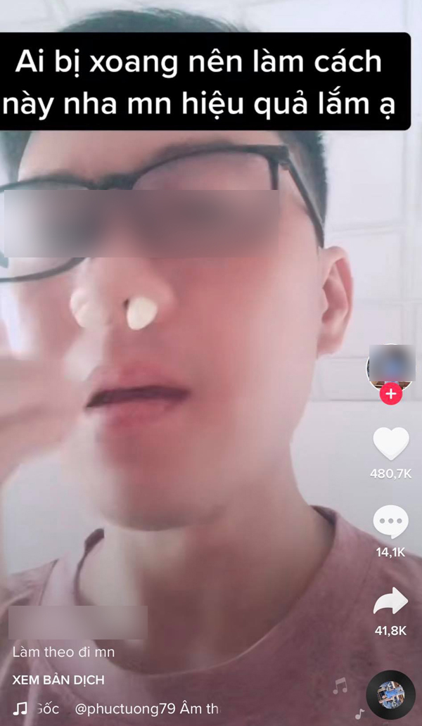 Trào lưu nhét tỏi vào mũi chữa viêm xoang rầm rộ trên Tiktok: Chuyên gia phản bác thế nào? - Ảnh 3. Trào lưu nhét tỏi vào mũi chữa viêm xoang rầm rộ trên Tiktok: Chuyên gia phản bác thế nào? - Ảnh 3.