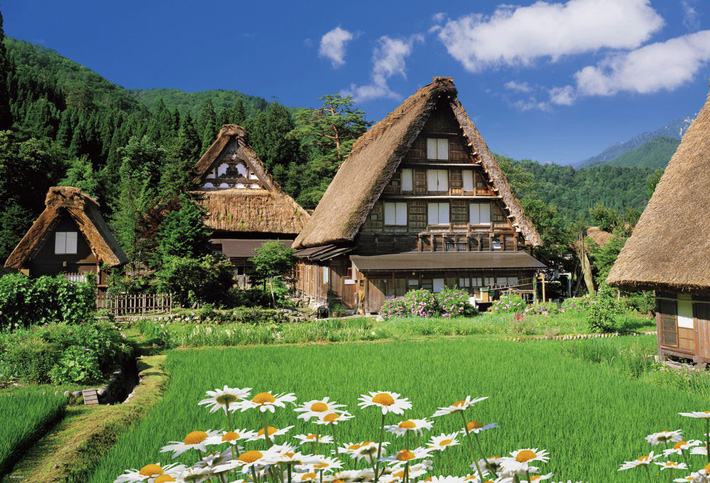 Nhật Bản được biết đến với vẻ đẹp của các ngôi nhà nông thôn mộc mạc. Với bức tranh về ngôi nhà vùng nông thôn của Nhật, bạn sẽ được đắm mình trong một không gian độc đáo, mang nét riêng của một đất nước hoa anh đào.