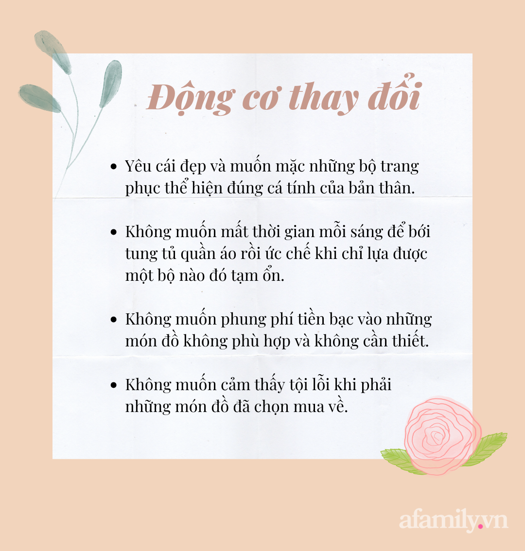 Áp dụng lối sống tối giản trong chi tiêu và thanh lọc hơn 100 món cho tủ quần áo, cô gái Hà Nội nhận ra nhiều bài học bổ ích - Ảnh 2.