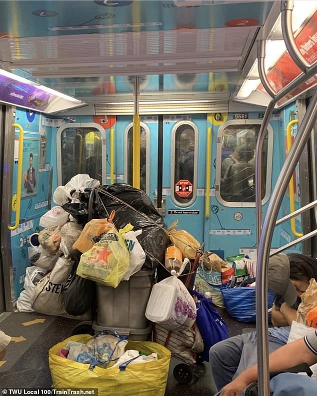 Quá bẩn: Dân Mỹ buồn nôn vì những chuyến phiêu lưu cùng rác trên tàu điện ngầm - Ảnh 1.