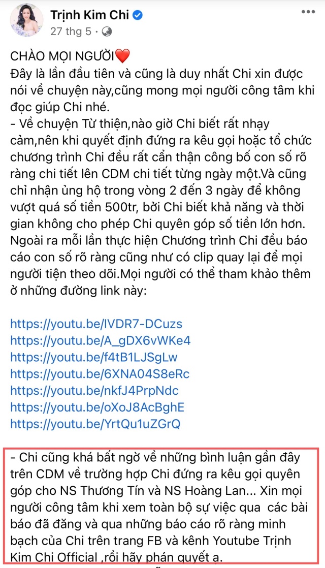 Từng bị nghi ngờ dàn dựng chuyện NS Thương Tín đột quỵ để kêu gọi từ thiện, Trịnh Kim Chi phản ứng ra sao? - Ảnh 2. Từng bị nghi ngờ dàn dựng chuyện NS Thương Tín đột quỵ để kêu gọi từ thiện, Trịnh Kim Chi phản ứng ra sao? - Ảnh 2.