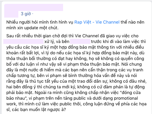 Biến mới: Đại diện designer nước ngoài bị đạo nhái tố ekip Rap Việt và đơn vị thứ 3 yêu cầu ký hợp đồng bảo mật, có sự lươn lẹo và thái độ không cầu thị? - Ảnh 4.