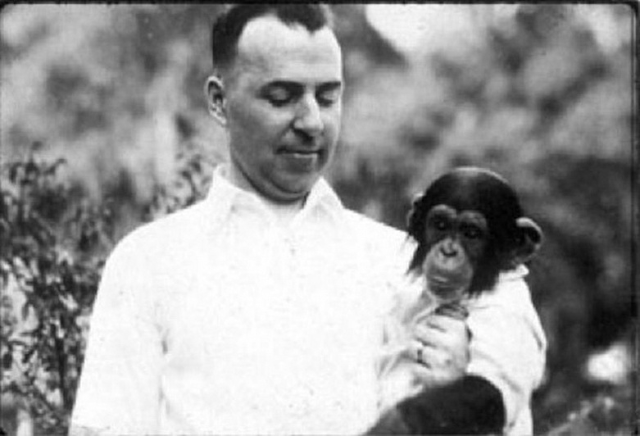 Nhà khoa học này đã nuôi một con tinh tinh lớn lên cùng con trai mình, kết quả của thí nghiệm đó thật khủng khiếp - Ảnh 4.