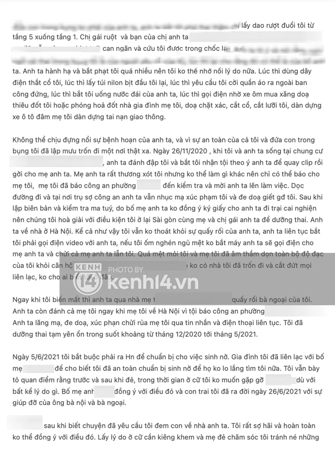 Độc quyền: Phía Khả Trang lên tiếng, cung cấp bằng chứng và đơn tố giác tường tận chuyện bị chồng giam lỏng, bạo hành dã man - Ảnh 2.