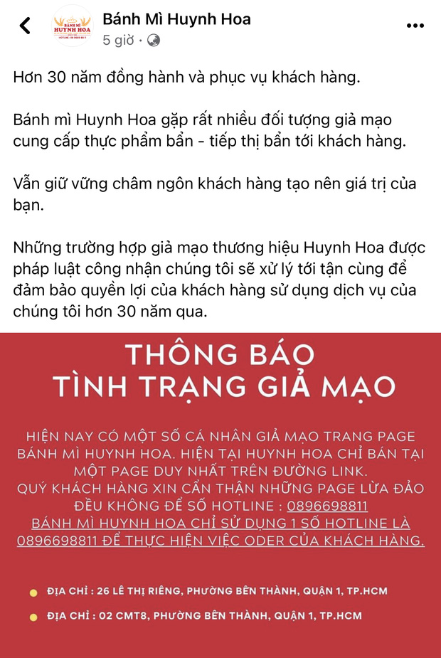 HOT: Đây là cách mà tiệm bánh mì Huỳnh Hoa đáp trả đối thủ mới, câu chốt hạ cuối cùng còn gây ngỡ ngàng hơn? - Ảnh 5.