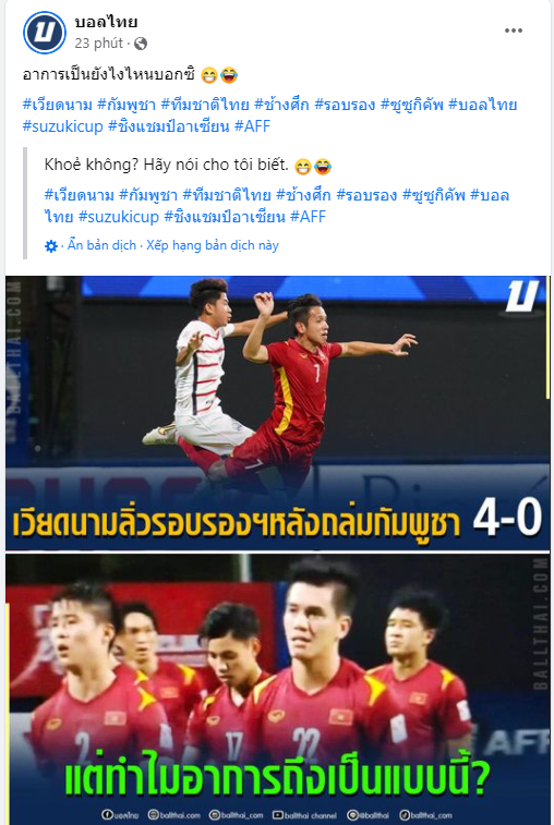  Fan Thái Lan hả hê vì thầy Park ăn cú lừa trước thềm bán kết AFF Cup 2020 - Ảnh 5.