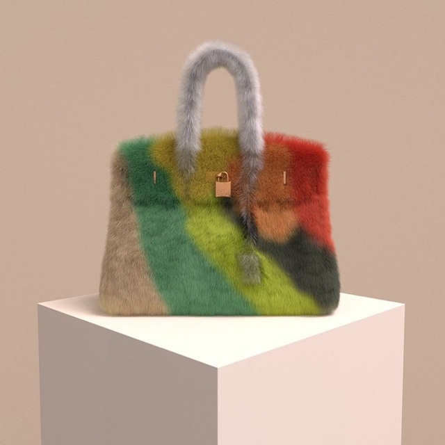 Nghệ sĩ Mỹ tạo ra túi Birkin ‘ảo’ hàng chục nghìn USD - Ảnh 1.