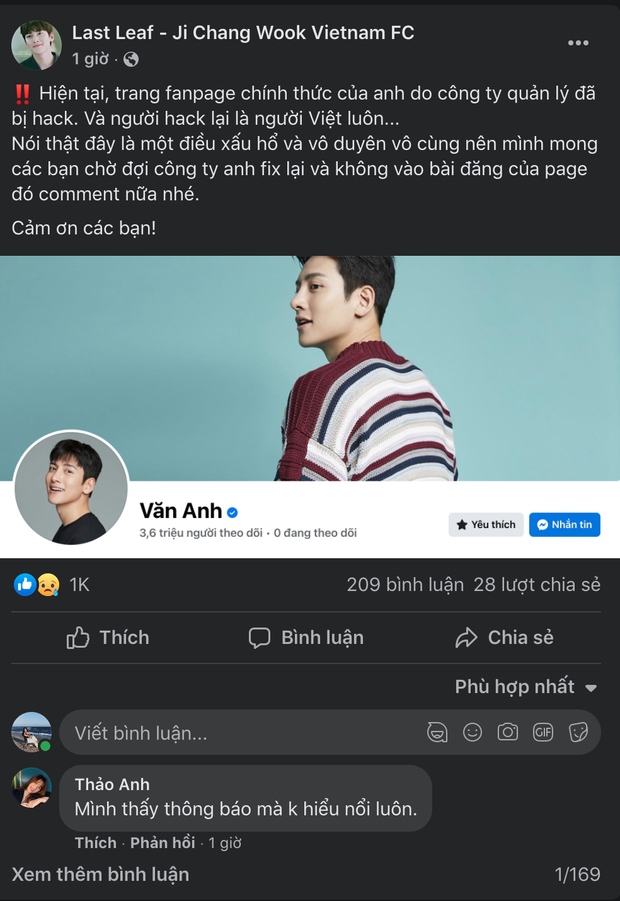  Fanpage gần 4 triệu người theo dõi của nam thần Ji Chang Wook bị hacker Việt tấn công, đổi tên! - Ảnh 4.