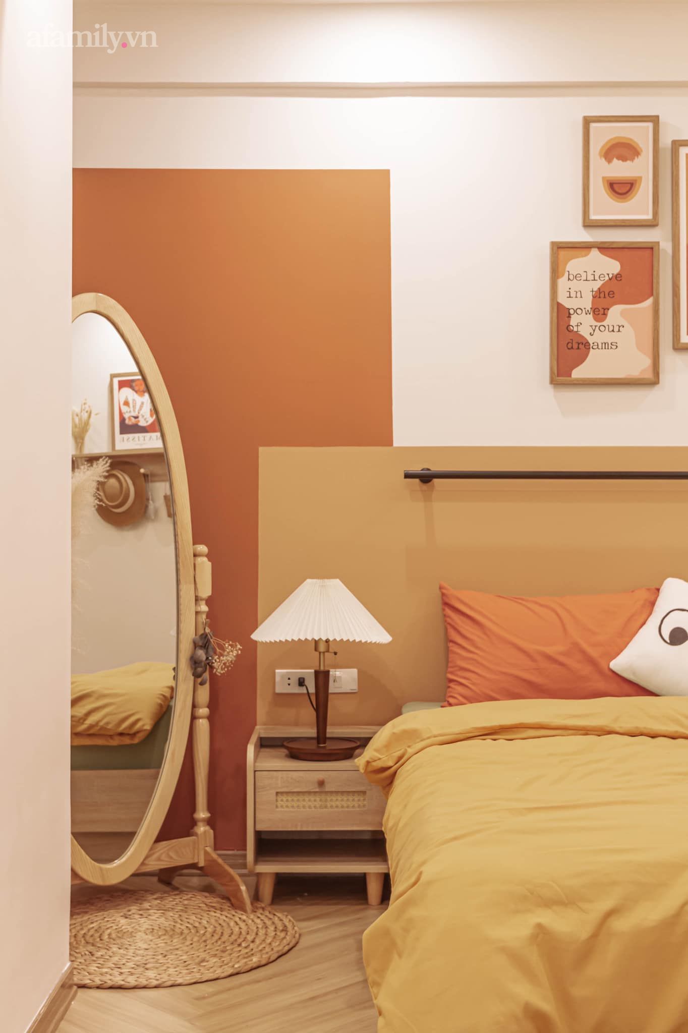 Căn hộ màu cam cháy 73m² tại Hà Nội: Do chủ nhà tự thiết kế, đồ decor mua trên mạng, chi phí toàn bộ 250 triệu - Ảnh 14. Căn hộ màu cam cháy 73m² tại Hà Nội: Do chủ nhà tự thiết kế, đồ decor mua trên mạng, chi phí toàn bộ 250 triệu - Ảnh 14.