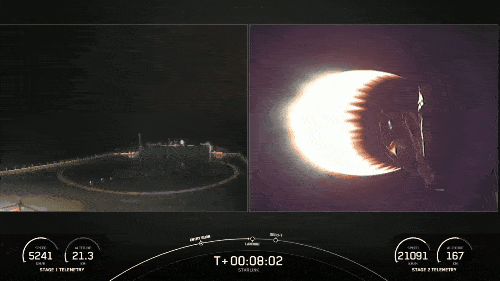 SpaceX: phóng thành công 60 vệ tinh Starlink lên dàn thiết bị đã hơn nghìn chiếc, hạ cánh thất bại khiến tên lửa rơi tõm xuống nước tắt ngóm - Ảnh 2.