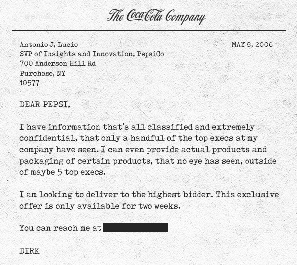 Vụ trộm ly kỳ như tiểu thuyết của nhân viên chủ chốt tại Coca-Cola: Bán thứ cực kỳ tuyệt mật của công ty cho đối thủ và cú xử lý cực kỳ cao tay của 2 ông lớn cho kẻ phản bội  - Ảnh 2.