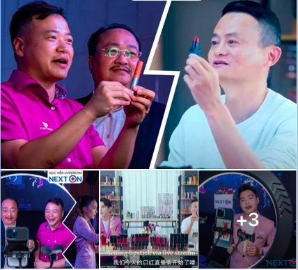 Shark Bình mặc áo hồng ‘oánh’ son cam livestream bán hàng - Ảnh 5.