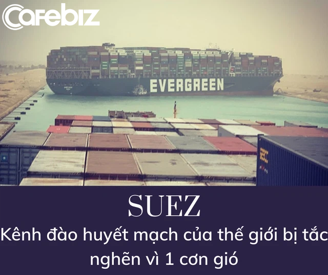 Sự thật khó tin: Tàu dài 400m, nặng 220.000 tấn mắc kẹt chắn ngang kênh đào Suez vì bị... gió thổi - Ảnh 1.