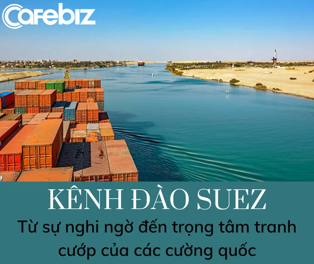 Những con số không tưởng về kênh đào Suez: Đường tắt đi từ châu Á sang châu Âu, chiếm 13% tổng giao thương hàng hải toàn thế giới, 120.000 người bỏ mạng để xây dựng - Ảnh 1.