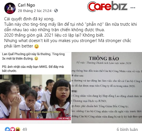 Vừa thưởng Tết xong, sếp tổng Juno lại thưởng thêm toàn công ty: Tuần này ting-ting mấy lần cho tụi nhỏ! Tổng cộng sẽ nhận 3 tháng lương! - Ảnh 1. Vừa thưởng Tết xong, sếp tổng Juno lại thưởng thêm toàn công ty: Tuần này ting-ting mấy lần cho tụi nhỏ! Tổng cộng sẽ nhận 3 tháng lương! - Ảnh 1.