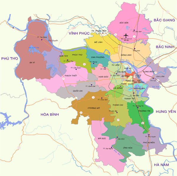 Hà Nội sẽ có thêm 5 quận mới đến năm 2025 - Ảnh 1.