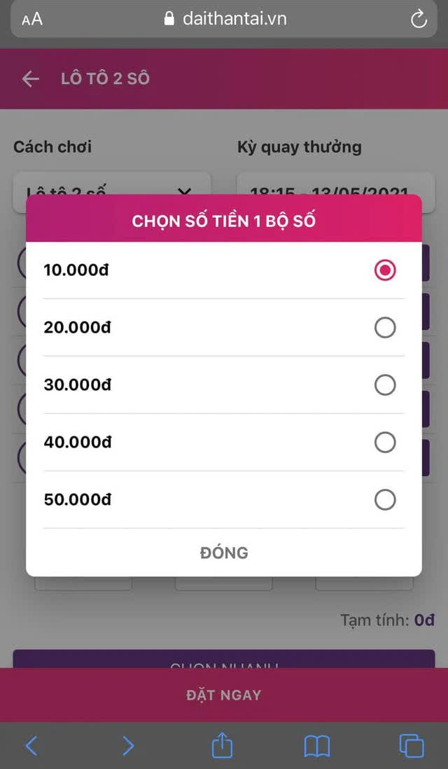 Momo bất ngờ tung dịch vụ Đặt 1 ăn 70, kết quả tính theo hai số cuối giải đặc biệt Xổ số miền Bắc - Ảnh 2.