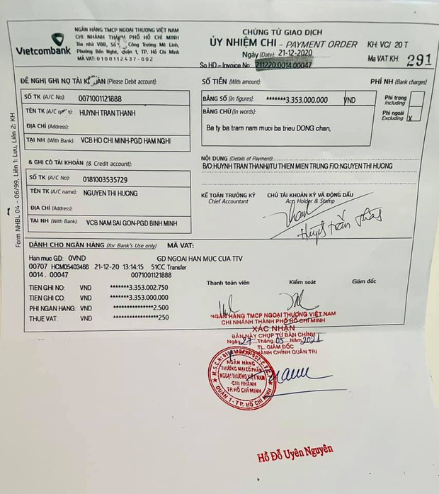 Trấn Thành chính thức tung loạt giấy tờ sao kê chuyển 6,45 tỷ từ thiện cho mẹ Hà Hồ, làm rõ chuyện chậm giải ngân 2 tháng - Ảnh 2. Trấn Thành chính thức tung loạt giấy tờ sao kê chuyển 6,45 tỷ từ thiện cho mẹ Hà Hồ, làm rõ chuyện chậm giải ngân 2 tháng - Ảnh 2.