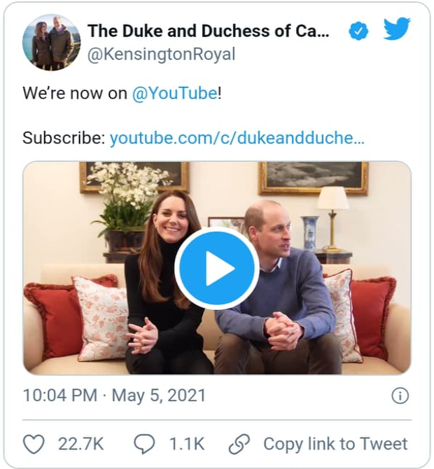 Vợ chồng Công nương Kate ra mắt kênh YouTube riêng, mở đầu clip giới thiệu bằng câu nói ám chỉ đến nhà Meghan - Ảnh 1.