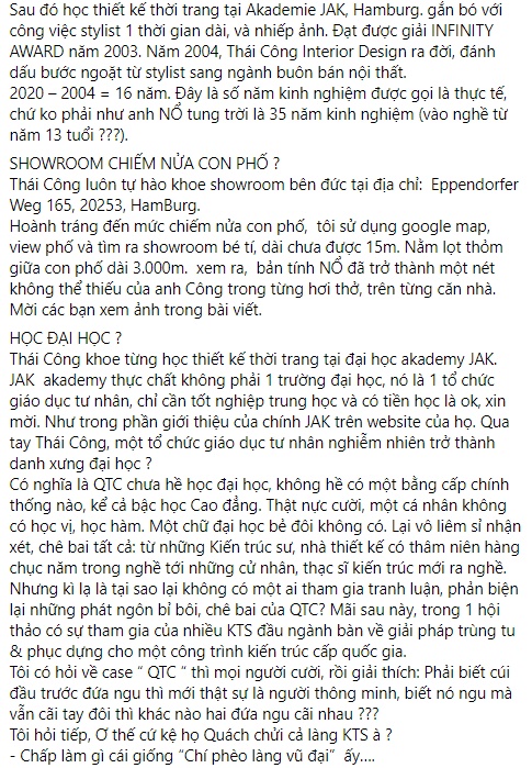 Xuất hiện bài bóc phốt NTK Thái Công cực bài bản, dò tìm cả trường học và cửa hàng bên Đức nhưng bàng hoàng vì “tất cả đều chỉ là thông tin... NỔ”!? - Ảnh 2.