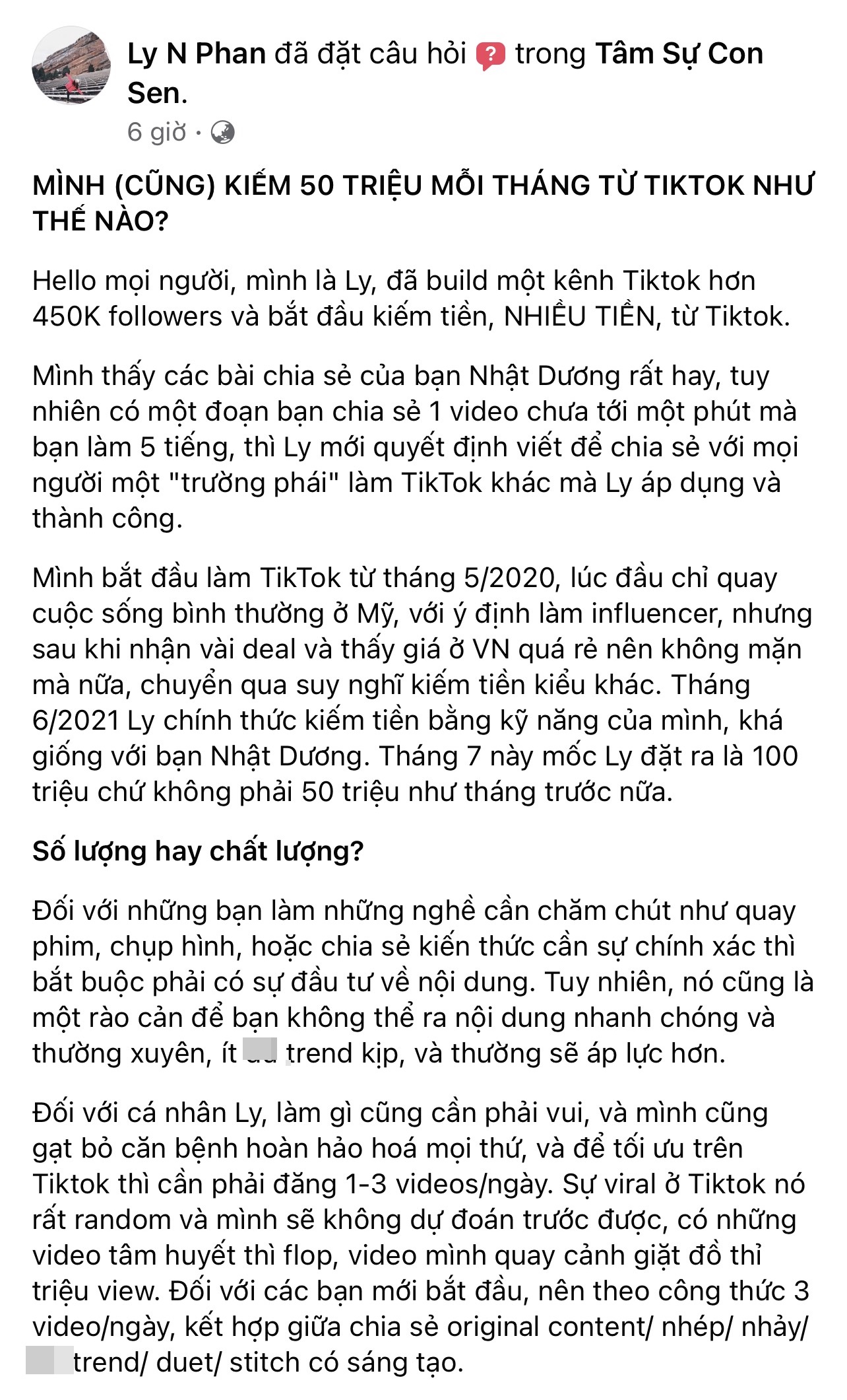 Cô gái chia sẻ cách kiếm 50 triệu mỗi tháng từ Tiktok và nhận hàng loạt tranh luận của dân mạng vì nguyên do này - Ảnh 2.