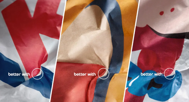 Marketing nhiều não như Pepsi: Chỉ ra logo của mình trên giấy gói của những chuỗi đồ ăn nói không với Pepsi - Ảnh 1.