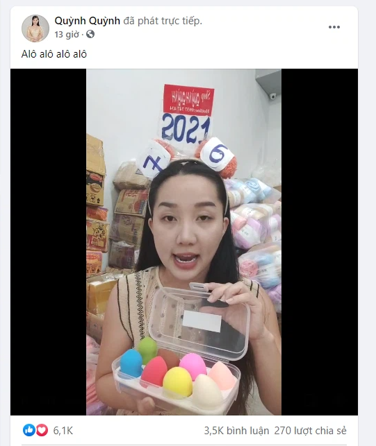  Bị đình chỉ vì bán nước hoa giả, vợ Lê Dương Bảo Lâm vẫn tiếp tục livestream bán hàng  - Ảnh 1.