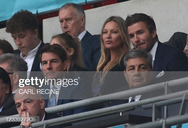 Tổ hợp nhan sắc thần kỳ David Beckham - Tom Cruise gây bão khi đổ bộ Chung kết Euro 2020 - Ảnh 1.