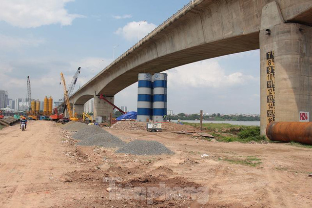  Hiện trạng cầu Vĩnh Tuy 2 sau 6 tháng khởi công  - Ảnh 11.