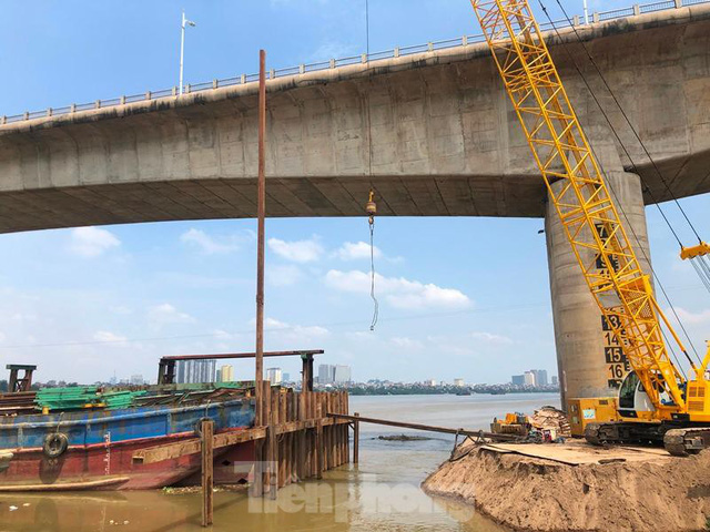  Hiện trạng cầu Vĩnh Tuy 2 sau 6 tháng khởi công  - Ảnh 5.