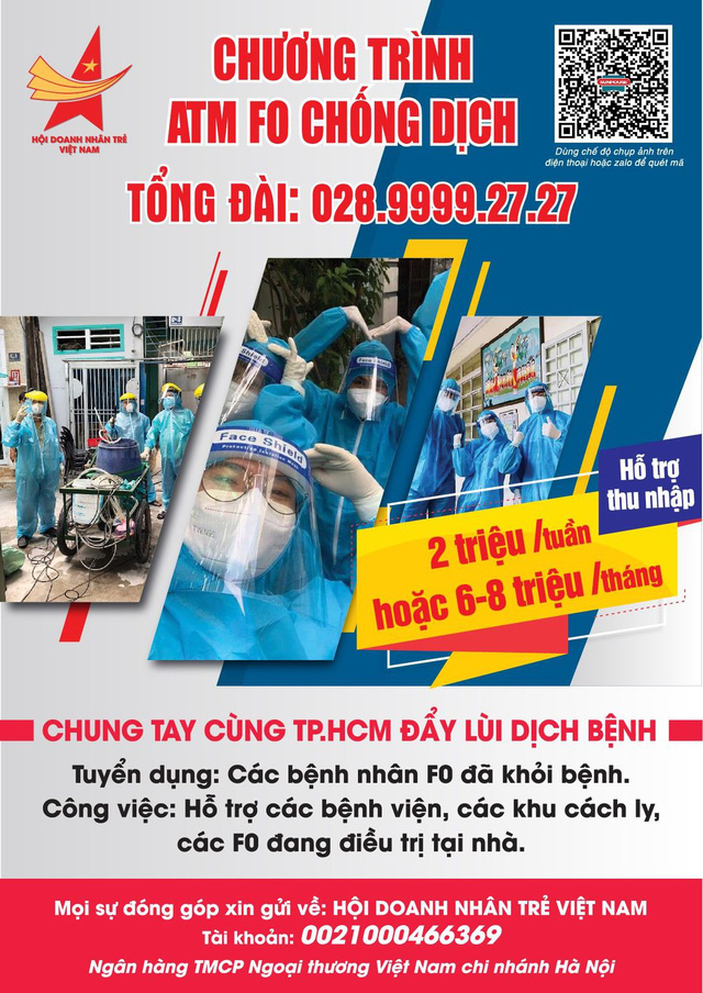 Shark Phú ủng hộ lương tháng 800 triệu đồng vào ATM F0, quỹ hỗ trợ kinh phí cho các F0 khỏi bệnh quay lại bệnh viện hỗ trợ y bác sĩ chống dịch  - Ảnh 1.