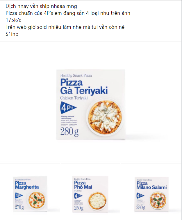 Cẩn trọng khi mua những chiếc bánh Pizza 4Ps bán tràn lan trên mạng, coi chừng khiến bạn mất tiền oan - Ảnh 3.