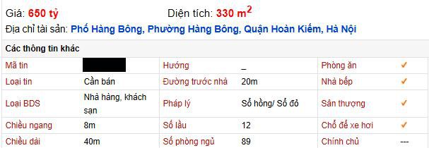  Giữa mùa dịch khách sạn phố cổ Hà Nội rao bán gần 2 tỷ đồng/m2  - Ảnh 3.