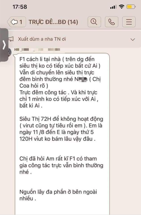 Cựu quản lý chuỗi bán lẻ hàng đầu Việt Nam đăng đàn tố công ty cho F1 đi trực đêm vì siêu thị 72h không hoạt động thì virus tự tiêu? - Ảnh 2.