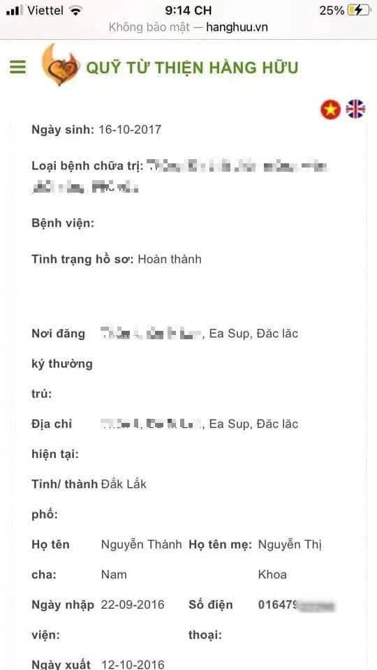 CĐM phát hiện hàng loạt bất thường về hồ sơ bệnh nhi của Quỹ từ thiện Hằng Hữu: 1 ảnh chân dung 2 hồ sơ, ngày phẫu thuật sớm hơn ngày sinh... 1 năm - Ảnh 3.