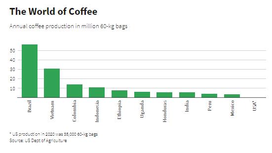  Nước Mỹ và giấc mơ hoang đường… trở thành nước trồng cà phê lớn trên thế giới  - Ảnh 2.