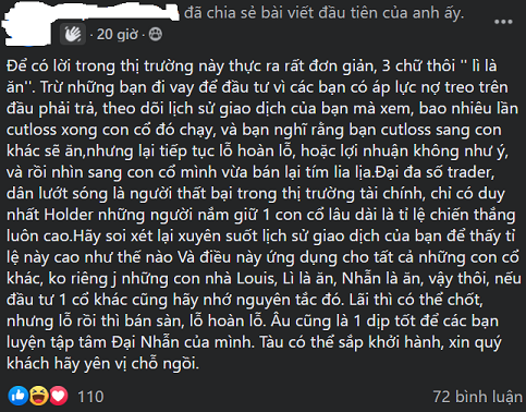  Nhiều cổ đông “Louis” kêu gọi ngưng bán, cùng nhau “bắt đáy” để giúp cổ phiếu thoát sàn  - Ảnh 2.